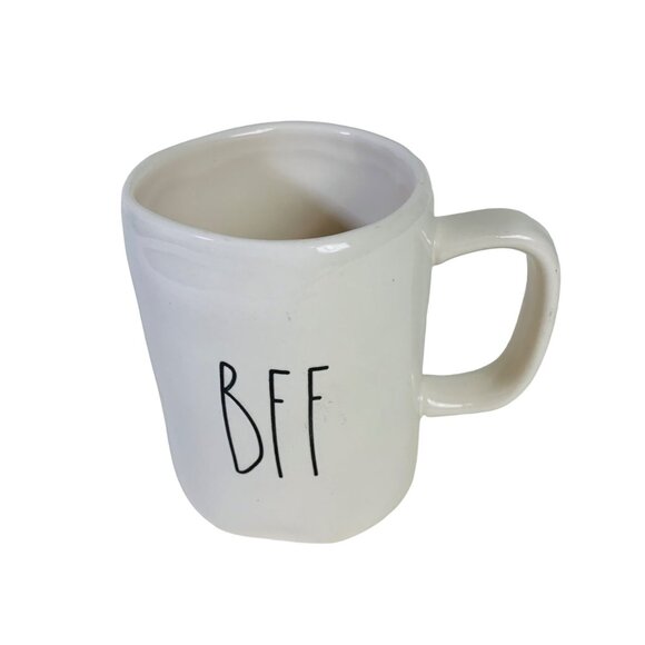 Rae Dunn BFF White Ceramic Coffee Mug - Best Friend Gift - Quirky & Fun Design - - Picture 10 of 10